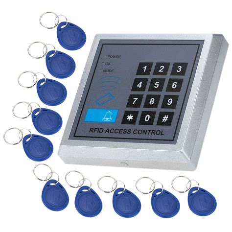 1 rfid proximity door control system 10 rfid keyfobs|rfid security system.